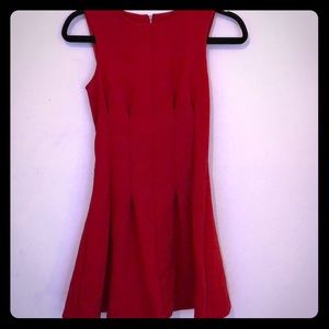 Red fit and fair dress